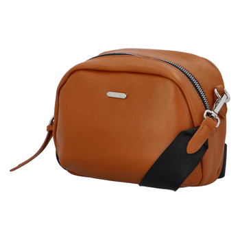 Malá dámská crossbody kabelka světle hnědá - David Jones Zabi