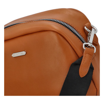 Malá dámská crossbody kabelka světle hnědá - David Jones Zabi