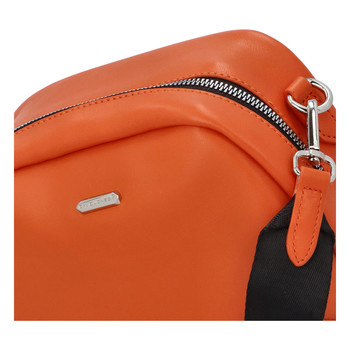 Malá dámská crossbody kabelka oranžová - David Jones Zabi