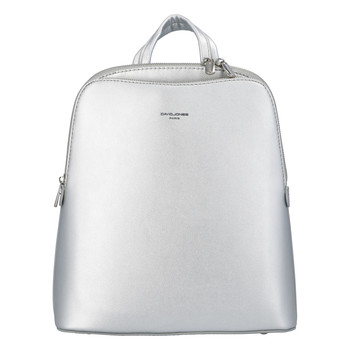 Dámský městský batoh stříbrný - David Jones Nicco