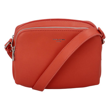 Dámská crossbody kabelka pastelově červená - David Jones Beatrio