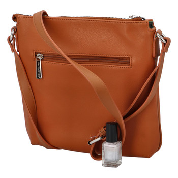 Dámská crossbody kabelka koňaková - David Jones Quali