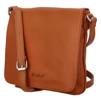 Dámská crossbody kabelka koňaková - David Jones Qualiny