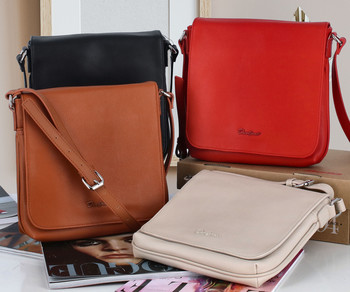 Dámská crossbody kabelka červená - David Jones Qualiny