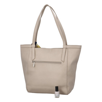 Velká dámská kabelka přes rameno tmavě béžová - David Jones Aditya