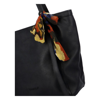 Velká dámská kabelka přes rameno černá - David Jones Aditya