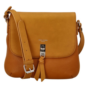 Dámská crossbody kabelka koňaková - David Jones Khali