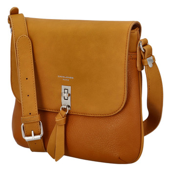 Dámská crossbody kabelka koňaková - David Jones Khali