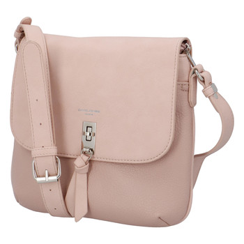 Dámská crossbody kabelka světle růžová - David Jones Khali