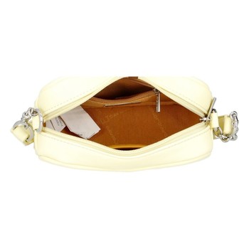 Malá dámská crossbody kabelka světle žlutá - David Jones SannJary