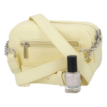 Malá dámská crossbody kabelka světle žlutá - David Jones SannJary