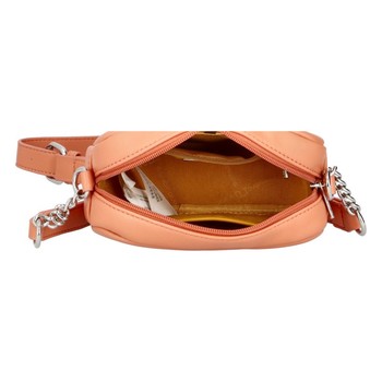 Malá dámská crossbody kabelka oranžová - David Jones SannJary