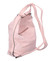 Dámská kabelka batoh světle růžová - Romina Nikka