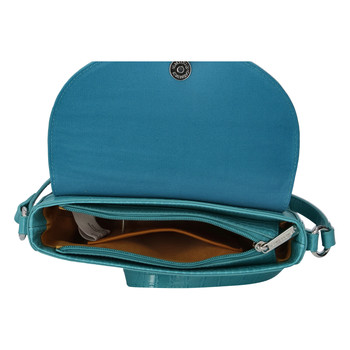Dámská luxusní crossbody kabelka tyrkysová - David Jones Safiuly