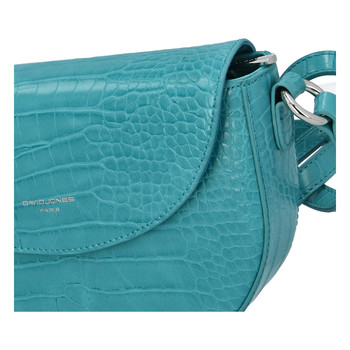 Dámská luxusní crossbody kabelka tyrkysová - David Jones Safiuly