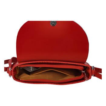 Dámská luxusní crossbody kabelka červená - David Jones Safiuly
