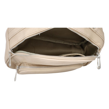 Dámský módní batůžek kabelka béžový - FLORA&CO Jante