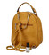 Dámský módní batůžek kabelka tmavě žlutý - FLORA&CO Jante