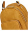 Dámský módní batůžek kabelka tmavě žlutý - FLORA&CO Jante