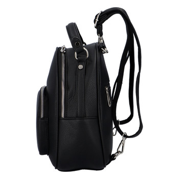 Dámský módní batůžek kabelka černý - FLORA&CO Jante