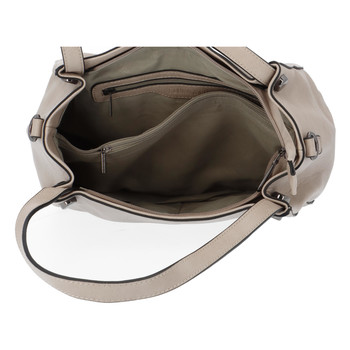 Dámská módní kabelka světlá taupe - FLORA&CO Pierryes