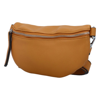 Dámská crossbody ledvinka tmavě žlutá - Paolo Bags Stanley