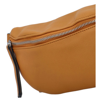 Dámská crossbody ledvinka tmavě žlutá - Paolo Bags Stanley