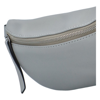 Dámská crossbody ledvinka šedá - Paolo Bags Stanley