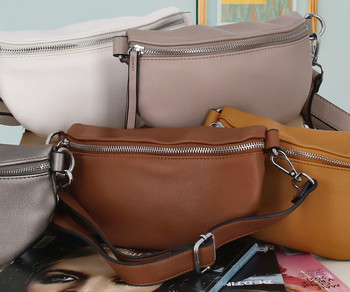 Dámská crossbody ledvinka tmavě modrá - Paolo Bags Stanley