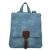 Dámský batůžek kabelka světle modrý - Paolo Bags Najibu