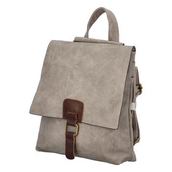 Dámský batůžek kabelka pískově béžový - Paolo Bags Najibu