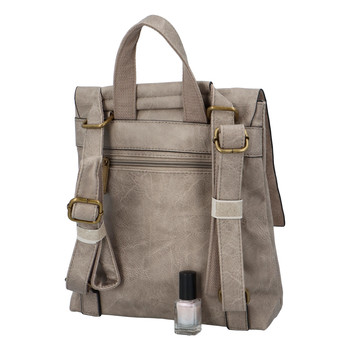 Dámský batůžek kabelka pískově béžový - Paolo Bags Najibu