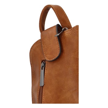 Malý dámský batůžek kabelka hnědý - Paolo Bags Conradine