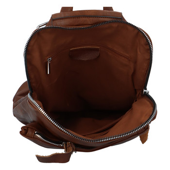 Dámský městský batoh kabelka tmavě hnědý - Paolo Bags Buginni