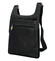 Moderní pánská kožená taška přes rameno černá - SendiDesign Leverett