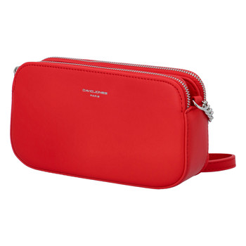 Malá dámská crossbody kabelka červená - David Jones Lily