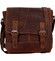 Pánská kožená crossbody taška hnědá - Greenwood Yassin