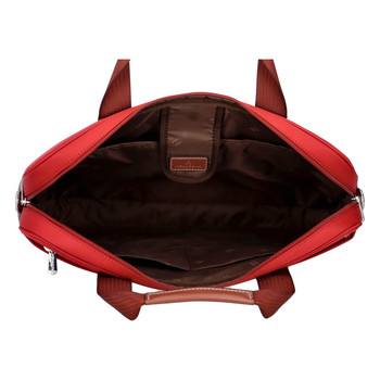 Luxusní taška na notebook tmavě červená - Hexagona 171176