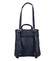 Dámský kožený batůžek kabelka tmavě modrý - ItalY Francesco Small