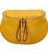 Luxusní kožená kabelka ledvinka žlutá - ItalY Banana