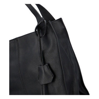 Dámská kožená kabelka černá - ItalY Methy