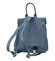 Dámský kožený batoh modrý - ItalY Ahmedus