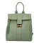 Dámský kožený batoh mátově zelený - ItalY Ahmedus