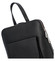 Dámský kožený batůžek kabelka černý - ItalY Septends