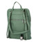 Dámský kožený batůžek kabelka mentolově zelený - ItalY Houtel