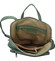 Dámský kožený batůžek kabelka mentolově zelený - ItalY Houtel