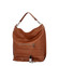 Velká kožená dámská kabelka světle hnědá - ItalY Celinda Mat