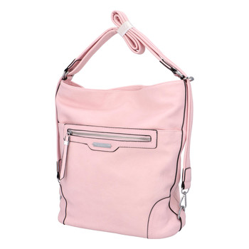 Dámská kabelka batoh růžová - Romina Zilla