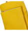 Dámský kožený batůžek kabelka žlutý - ItalY Houtel