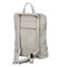 Dámský kožený batůžek kabelka světle šedý - ItalY Houtel